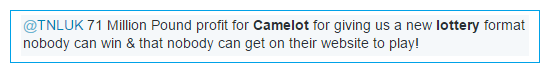 twitter lottery comment